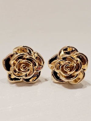 K18 Flower Stud Earring