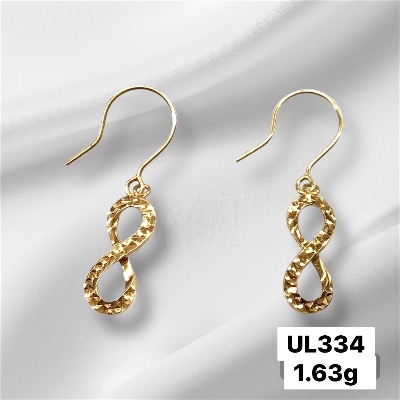 K18 Infinity Hook Earring