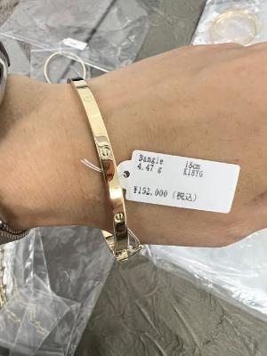 K18 LOVE Bangle 4.47g 18cm