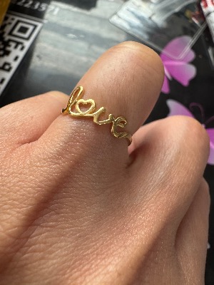 K18 Love Ring