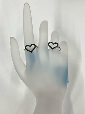 Natural Heart Black Ring