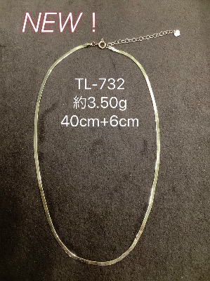 K18 Flat Snake Chain Necklace