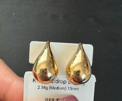 K18 Teardrop Earring 2.38g (Medium) 13mm