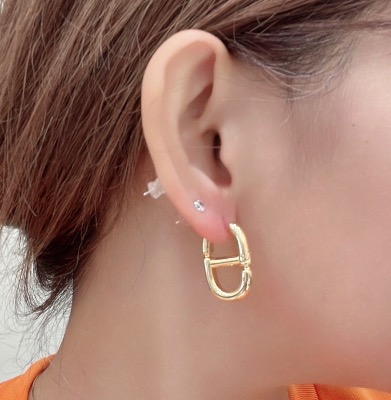 K18 DC Design Earring