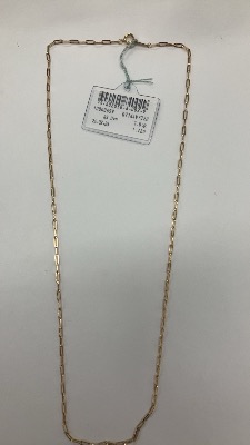 K18 PaperClip Necklace