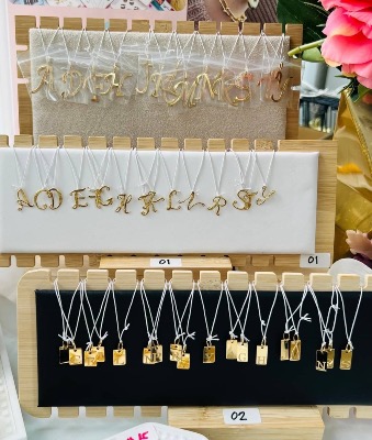 K18 Initial Pendants