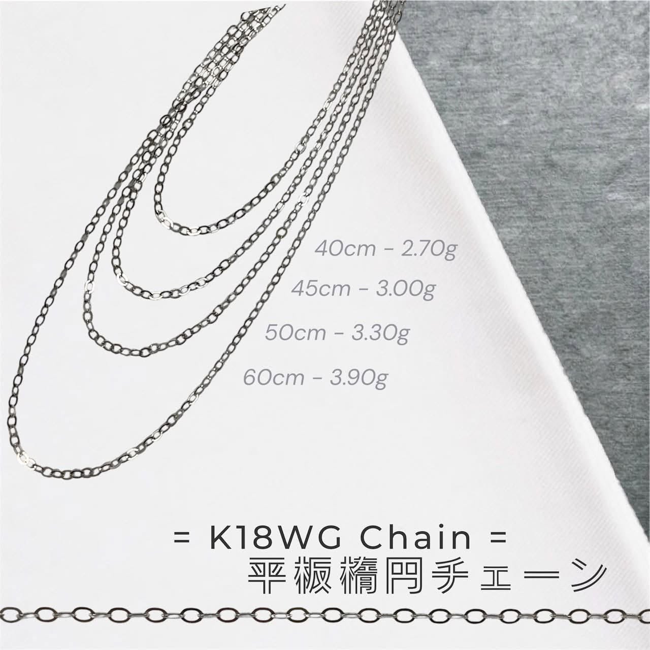 K18 White Gold Chain